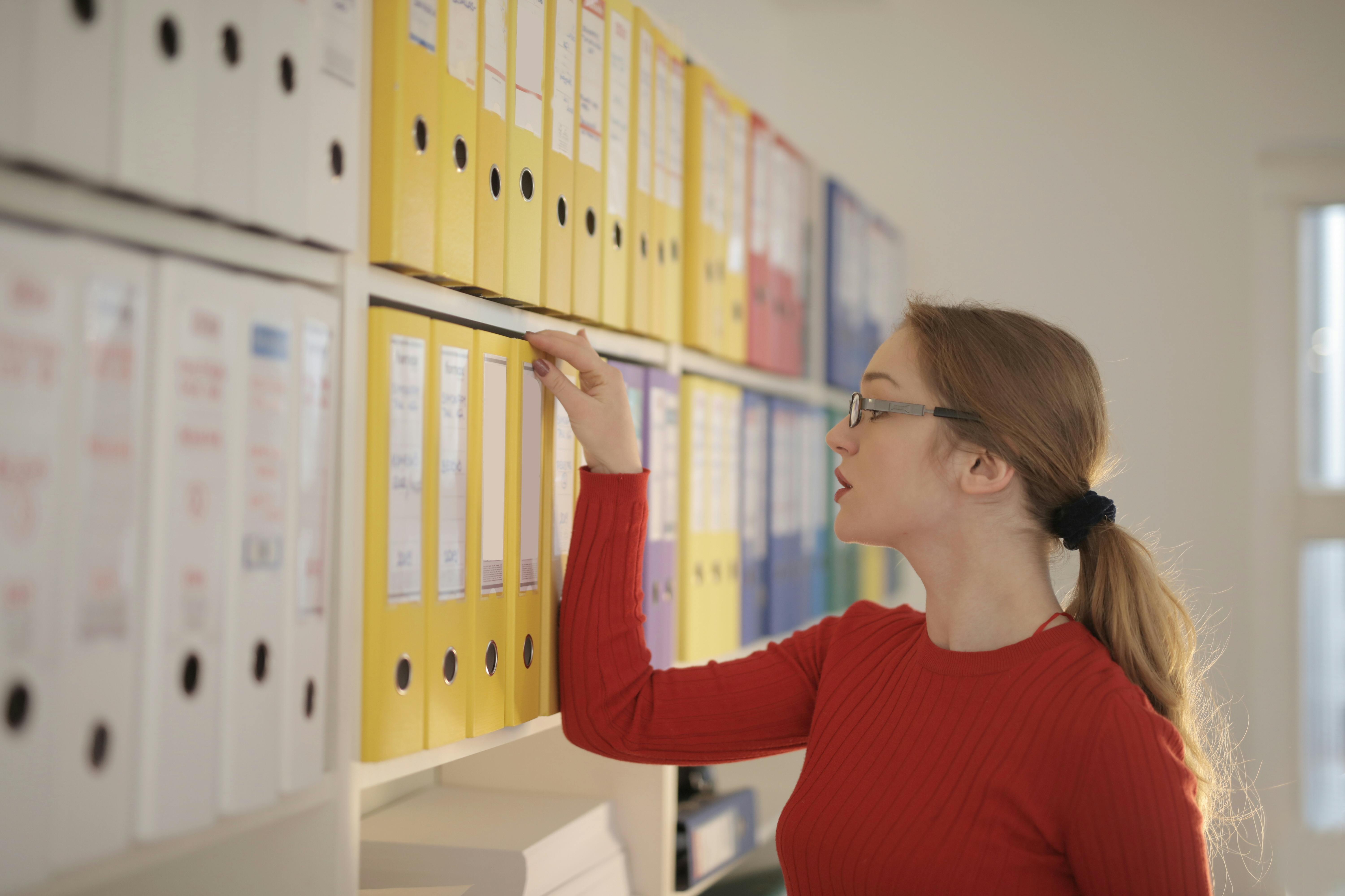 organized financial documents and clean workspace